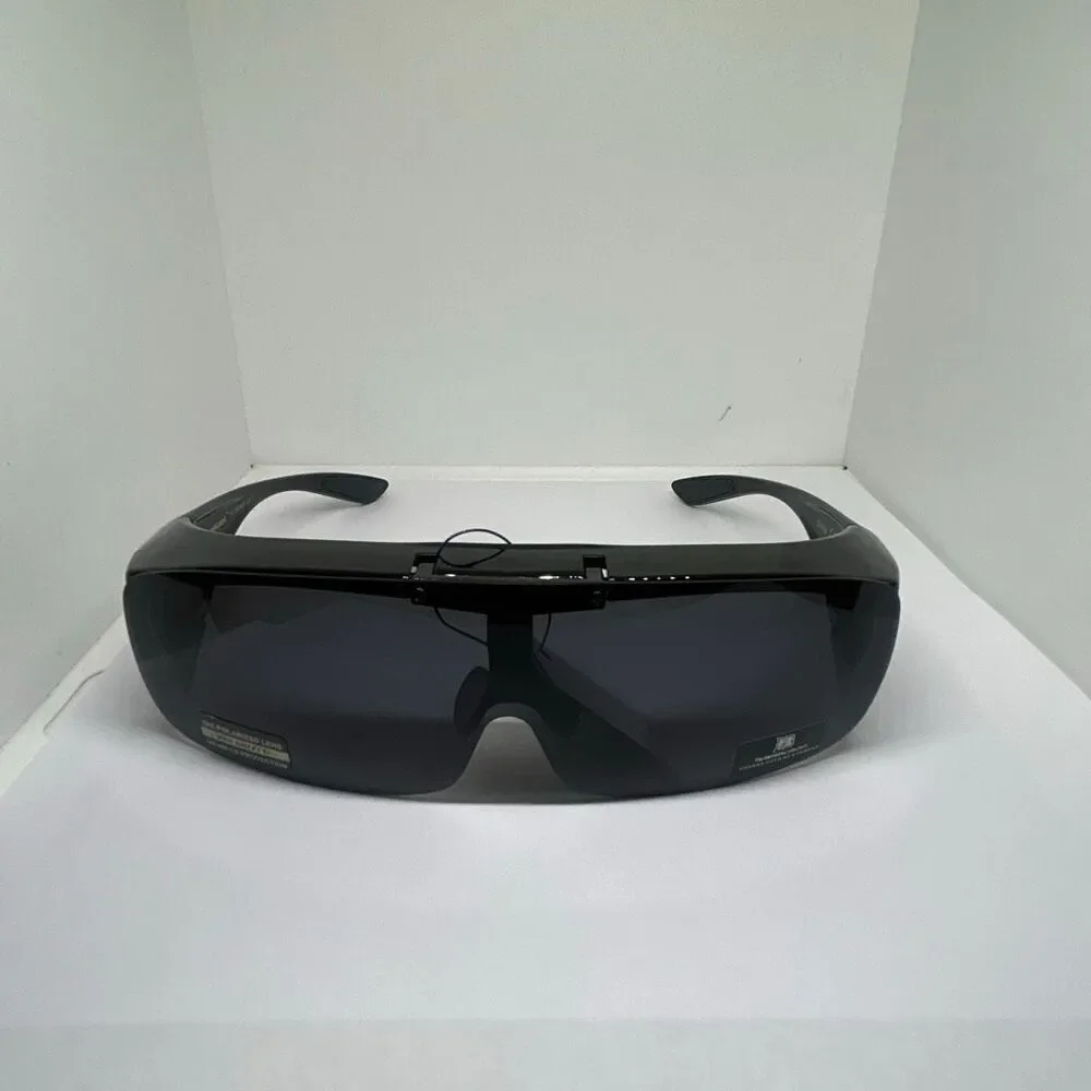 Barricade Polarized Flip Up Fit Over Sunglasses UV400 Wrap Around